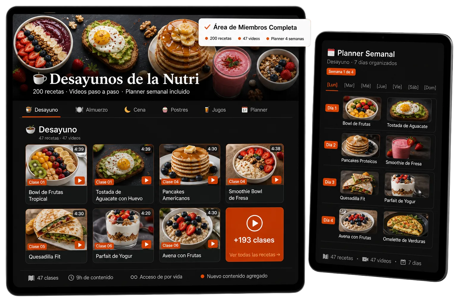 App de recetas +200 Desayunos en el celular